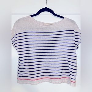 Christian Siriano New York Short Sleeve Stripped shirt